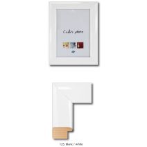 Cadre laqué blanc 15 x 21 cm